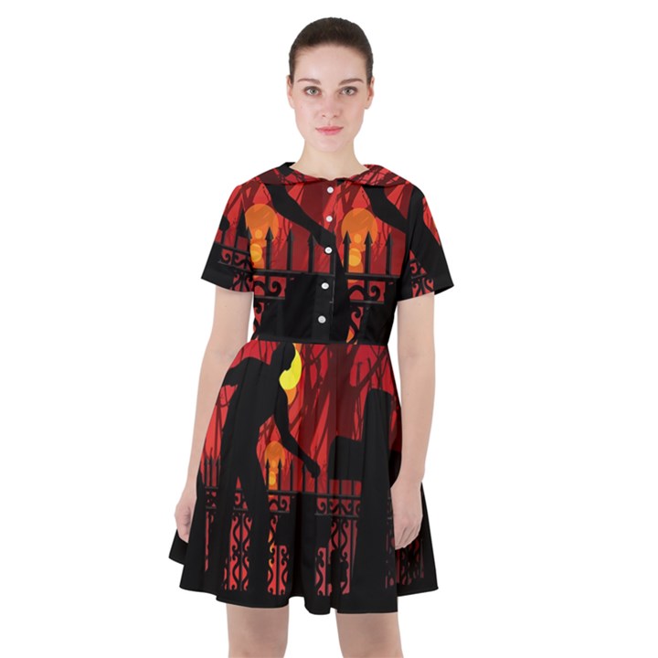 Horror Zombie Ghosts Creepy Sailor Dress