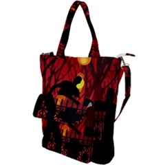 Horror Zombie Ghosts Creepy Shoulder Tote Bag by Amaryn4rt