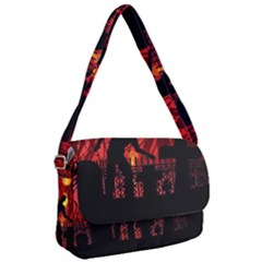 Horror Zombie Ghosts Creepy Courier Bag by Amaryn4rt