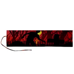 Horror Zombie Ghosts Creepy Roll Up Canvas Pencil Holder (l) by Amaryn4rt