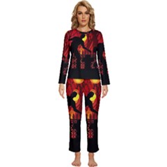 Horror Zombie Ghosts Creepy Womens  Long Sleeve Lightweight Pajamas Set by Amaryn4rt