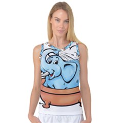 Elephant Bad Shower Women s Basketball Tank Top by Amaryn4rt