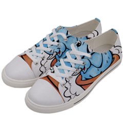 Elephant Bad Shower Men s Low Top Canvas Sneakers by Amaryn4rt