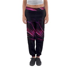 Purple Flower Pattern-design-abstract-background Women s Jogger Sweatpants by Amaryn4rt