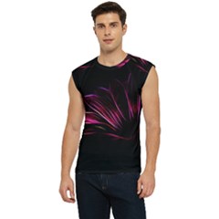 Purple Flower Pattern-design-abstract-background Men s Raglan Cap Sleeve T-shirt by Amaryn4rt