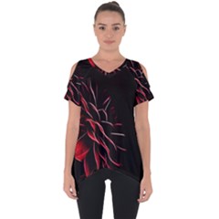 Pattern Design Abstract Background Cut Out Side Drop T-shirt by Amaryn4rt