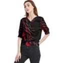 Pattern Design Abstract Background Quarter Sleeve Blouse View1