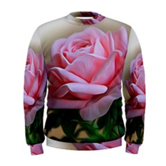 Rose Pink Flowers Pink Saturday Men s Sweatshirt by Amaryn4rt