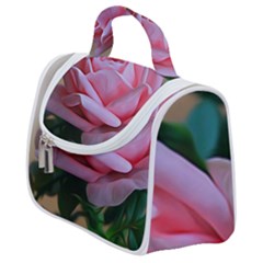 Rose Pink Flowers Pink Saturday Satchel Handbag