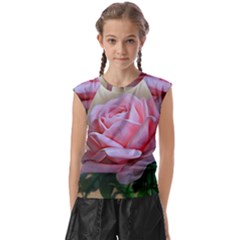 Rose Pink Flowers Pink Saturday Kids  Raglan Cap Sleeve T-shirt by Amaryn4rt