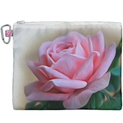 Rose Pink Flowers Pink Saturday Canvas Cosmetic Bag (xxxl) by Amaryn4rt