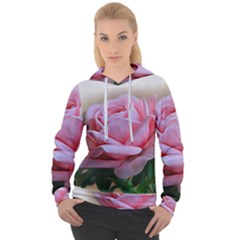 Rose Pink Flowers Pink Saturday Women s Overhead Hoodie by Amaryn4rt