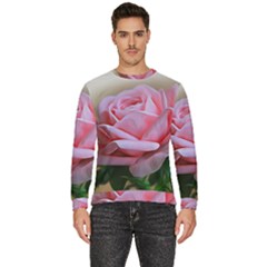 Rose Pink Flowers Pink Saturday Men s Fleece Sweatshirt by Amaryn4rt