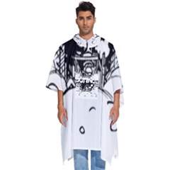 Snow Removal Winter Word Men s Hooded Rain Ponchos