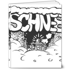 Snow Removal Winter Word 8  X 10  Softcover Notebook by Amaryn4rt