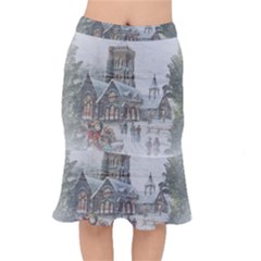 Santa Claus Nicholas Short Mermaid Skirt by Amaryn4rt