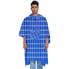 Background Diamonds Computer Paper- Men s Hooded Rain Ponchos