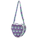 Background Floral Pattern Purple Heart Shoulder Bag View1