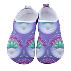 Background Floral Pattern Purple Women s Sock-style Water Shoes by Amaryn4rt