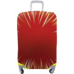 Color Gold Yellow Background Luggage Cover (large) by Amaryn4rt