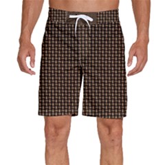 Fabric Pattern Texture Background Men s Beach Shorts by Amaryn4rt