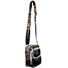 Fractal Mathematics Abstract Shoulder Strap Belt Bag by Amaryn4rt