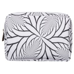 Fractal Symmetry Pattern Network Make Up Pouch (medium) by Amaryn4rt