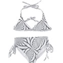 Fractal Symmetry Pattern Network Kids  Classic Bikini Set View1