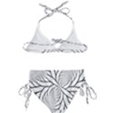 Fractal Symmetry Pattern Network Kids  Classic Bikini Set View2