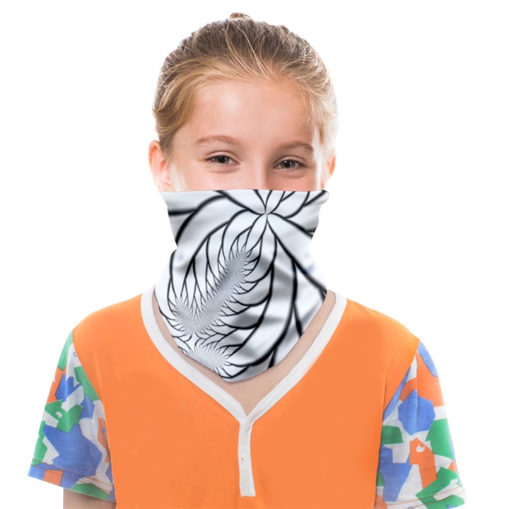 Fractal Symmetry Pattern Network Face Covering Bandana (Kids)