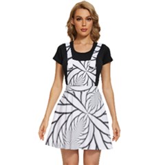 Fractal Symmetry Pattern Network Apron Dress