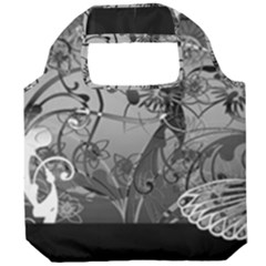 Kringel Circle Flowers Butterfly Foldable Grocery Recycle Bag by Amaryn4rt