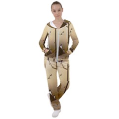 Landscape Trees Wallpaper Mountains Women s Tracksuit by Sarkoni