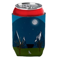 Vector Graphic Mountains Snow Wolf Can Holder by Sarkoni