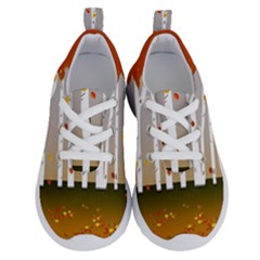 Birch Trees Fall Autumn Leaves Running Shoes by Sarkoni