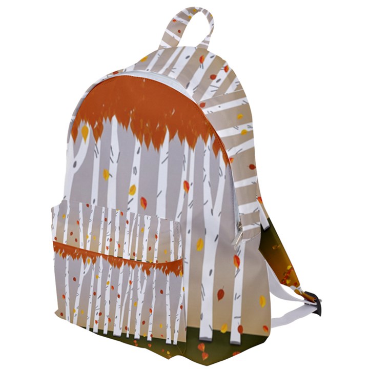 Birch Trees Fall Autumn Leaves The Plain Backpack