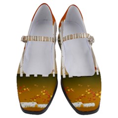 Birch Trees Fall Autumn Leaves Women s Mary Jane Shoes by Sarkoni