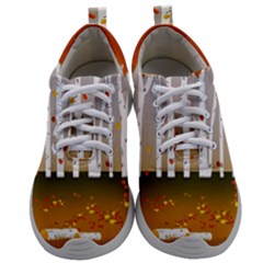 Birch Trees Fall Autumn Leaves Mens Athletic Shoes by Sarkoni