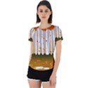 Birch Trees Fall Autumn Leaves Back Cut Out Sport T-Shirt View1