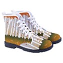 Birch Trees Fall Autumn Leaves Women s High-Top Canvas Sneakers View3