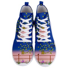 Vector Graphic Illustration Wallpaper Men s Lightweight High Top Sneakers by Sarkoni