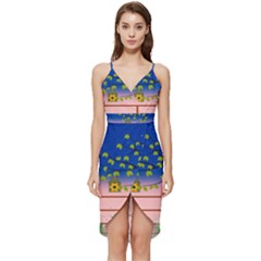 Vector Graphic Illustration Wallpaper Wrap Frill Dress by Sarkoni