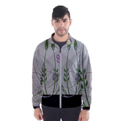 Flower Butterfly Pot Men s Windbreaker