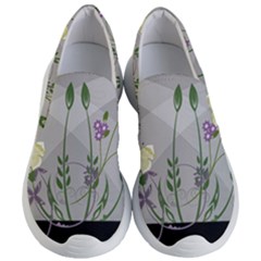 Flower Butterfly Pot Women s Lightweight Slip Ons by Sarkoni