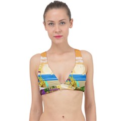 Vector Graphic Clipart Beach House Classic Banded Bikini Top by Sarkoni