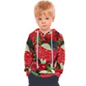 Poinsettia Christmas Star Plant Kids  Overhead Hoodie View1