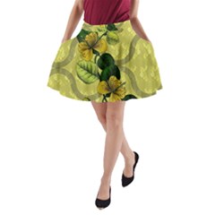 Flower Blossom A-line Pocket Skirt by Sarkoni