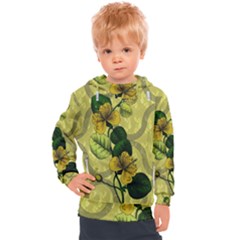 Flower Blossom Kids  Hooded Pullover by Sarkoni