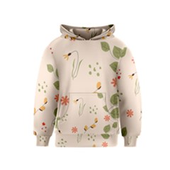 Spring Art Floral Pattern Design Kids  Pullover Hoodie by Sarkoni