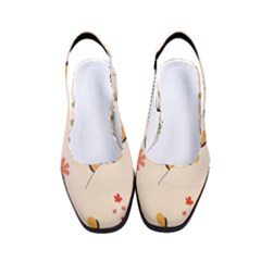 Spring Art Floral Pattern Design Women s Classic Slingback Heels by Sarkoni